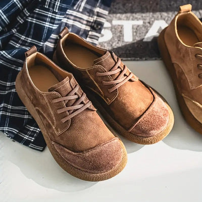 Elliot | Rustic Suede Casual Lace-Up Shoes