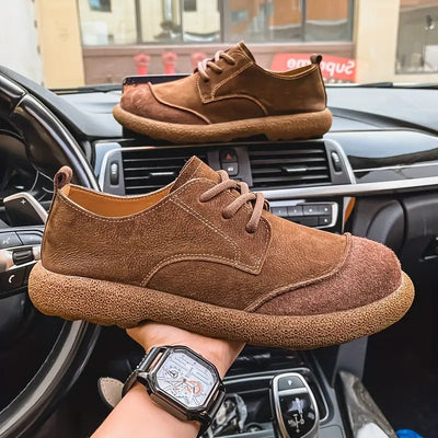 Elliot | Rustic Suede Casual Lace-Up Shoes