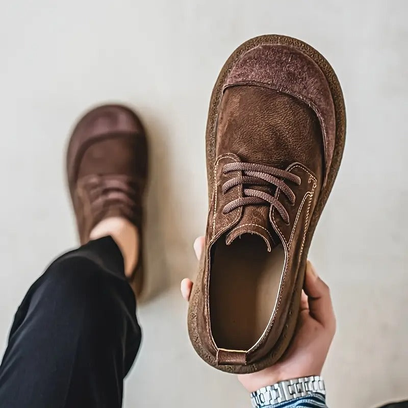 Elliot | Rustic Suede Casual Lace-Up Shoes