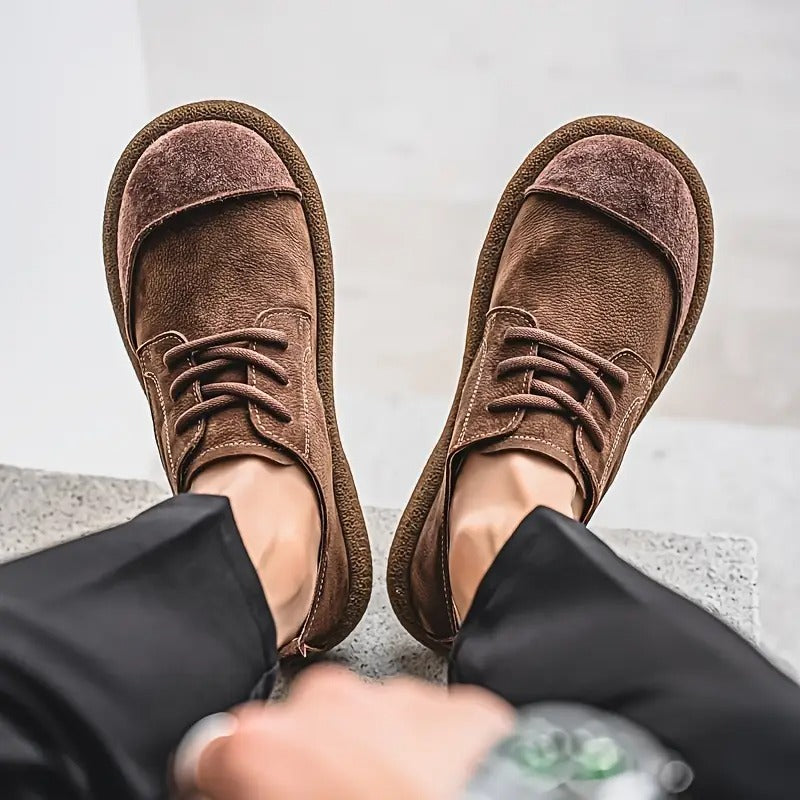 Elliot | Rustic Suede Casual Lace-Up Shoes