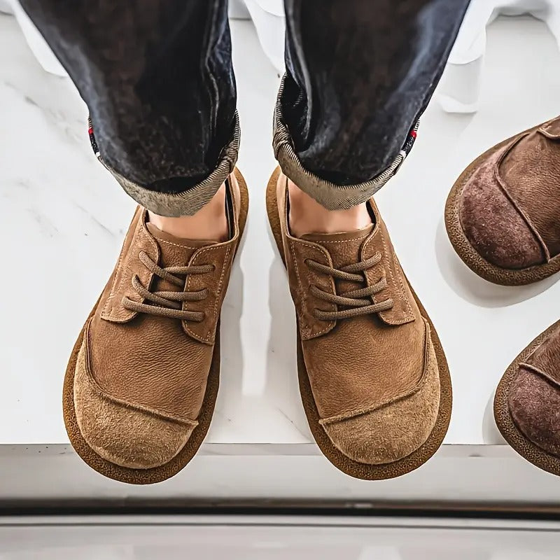 Elliot | Rustic Suede Casual Lace-Up Shoes