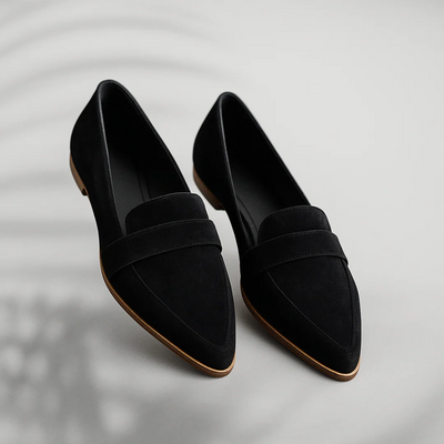 Aria | Pointed Toe Suede Loafers