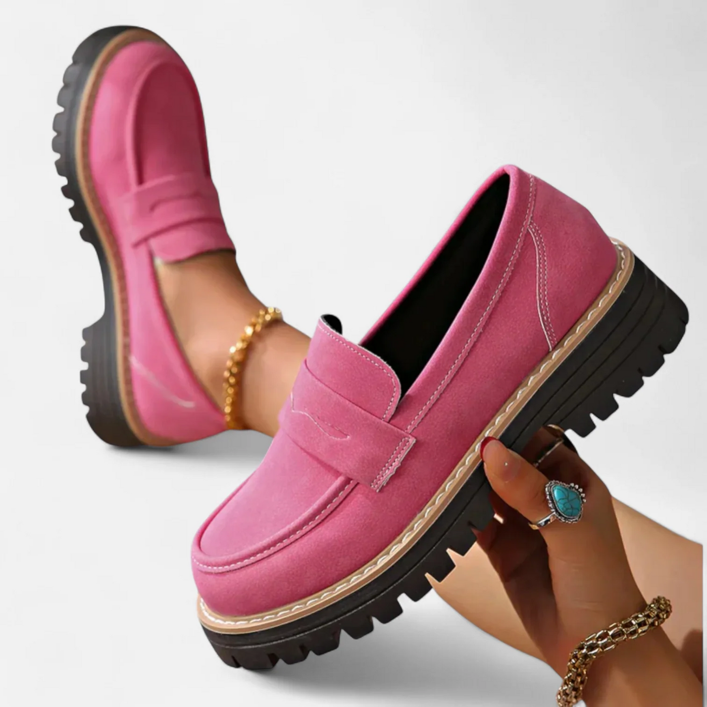 Freya | Classic Soft-Suede Loafers