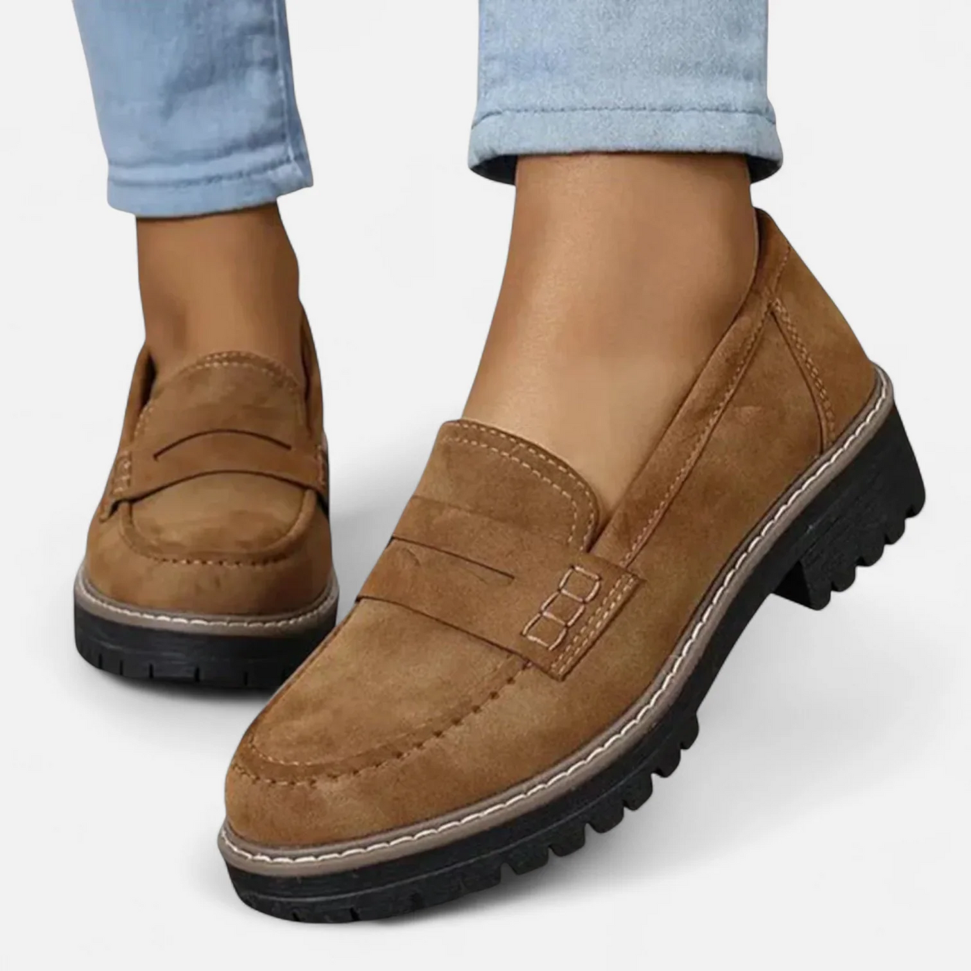 Freya | Classic Soft-Suede Loafers