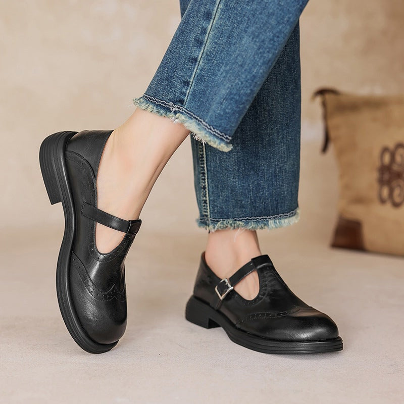 Clara | Vintage Leather Mary Jane Shoes