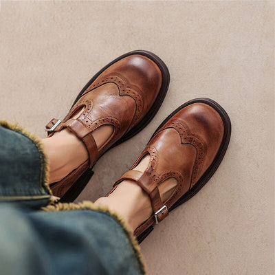 Clara | Vintage Leather Mary Jane Shoes