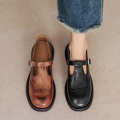 Clara | Vintage Leather Mary Jane Shoes