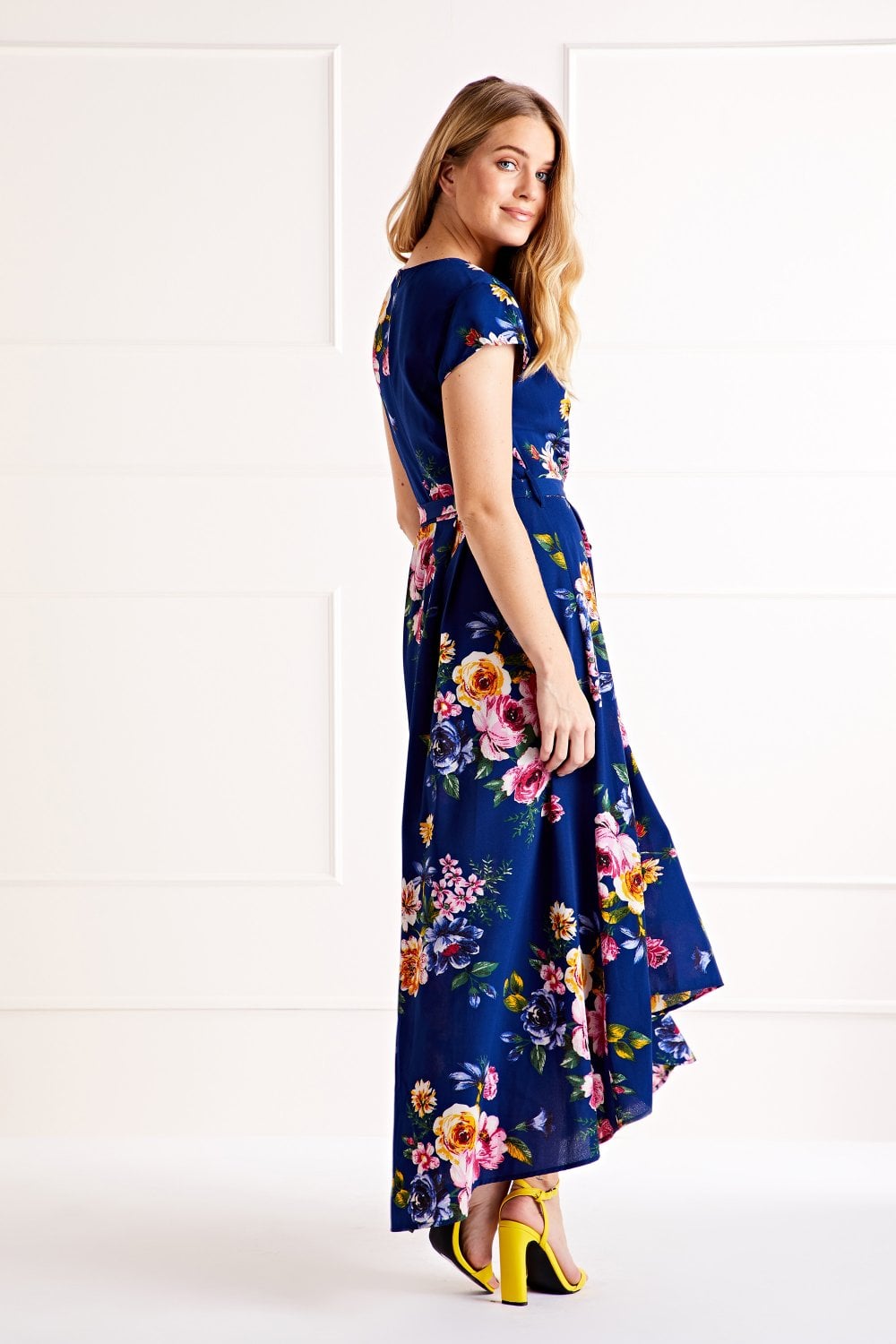 Isla | Vibrant Wrap-Style Floral Maxi Dress
