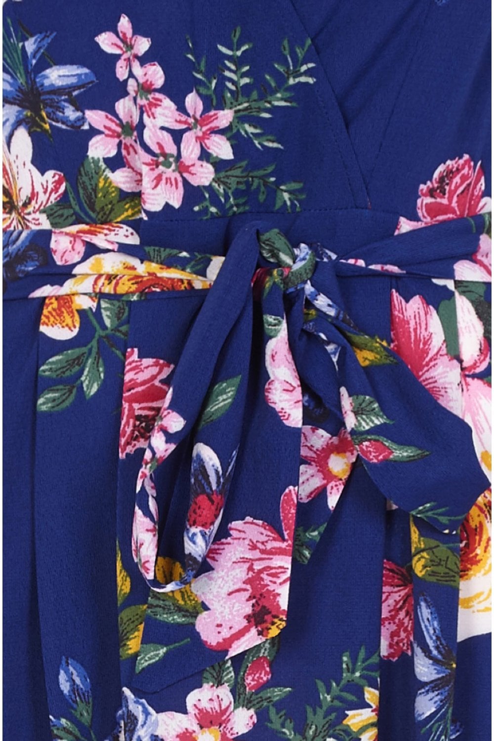 Isla | Vibrant Wrap-Style Floral Maxi Dress