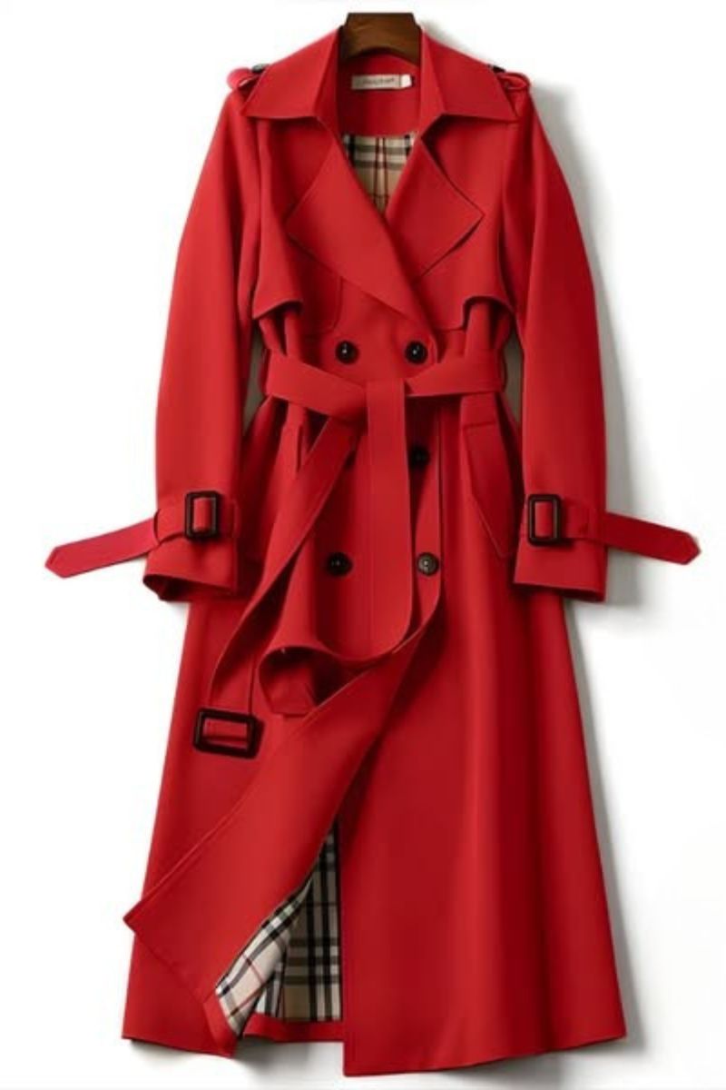 Charlotte | Classic Double-Breasted Belted Trench Coat